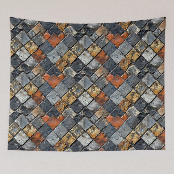Item preview, Textured Diamond Stone Tiles designed and sold by NTGUILTY.