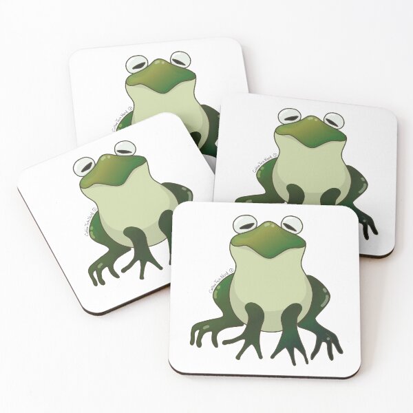 Item preview, A Bunch of Colorful Frogs! Gradient Green Frog! designed and sold by CoffeeTechNerd.