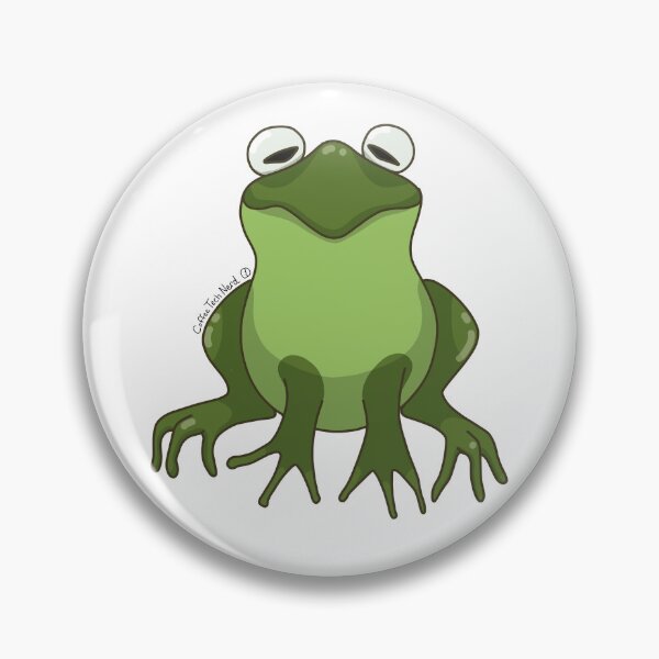 Item preview, A Bunch of Colorful Frogs! Dark Green Frog! designed and sold by CoffeeTechNerd.