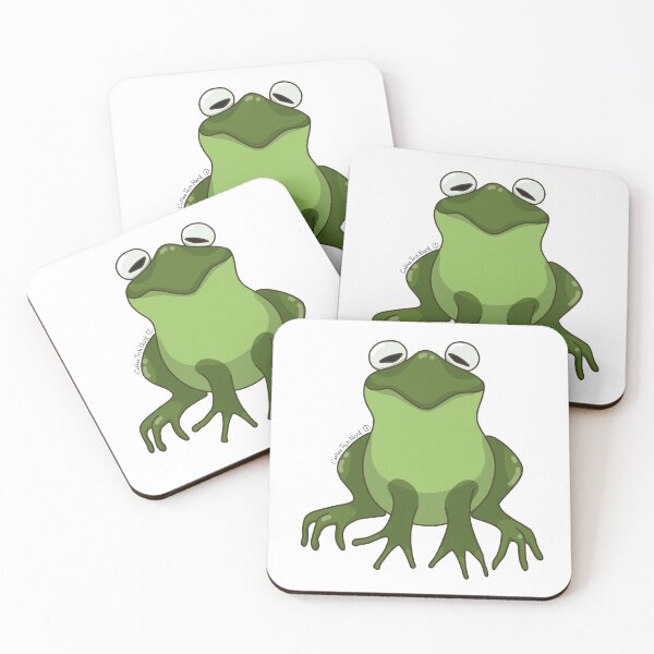 Item preview, A Bunch of Colorful Frogs! Dark Green Frog! designed and sold by CoffeeTechNerd.