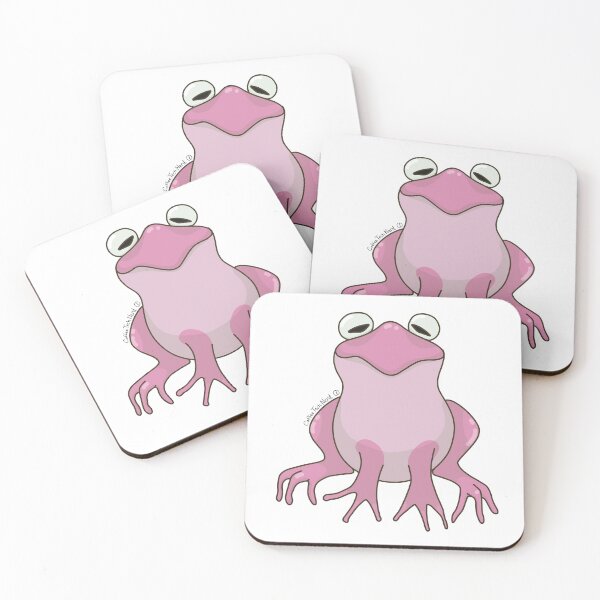 Item preview, A Bunch of Colorful Frogs! Light Pink Frog! designed and sold by CoffeeTechNerd.