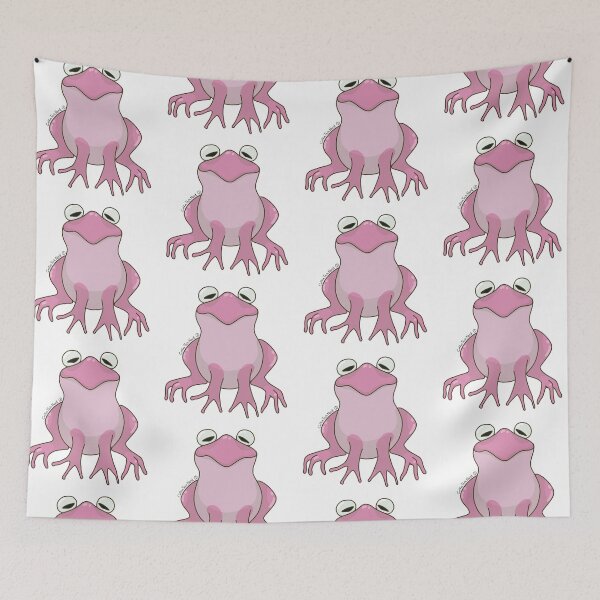 Item preview, A Bunch of Colorful Frogs! Light Pink Frog! designed and sold by CoffeeTechNerd.