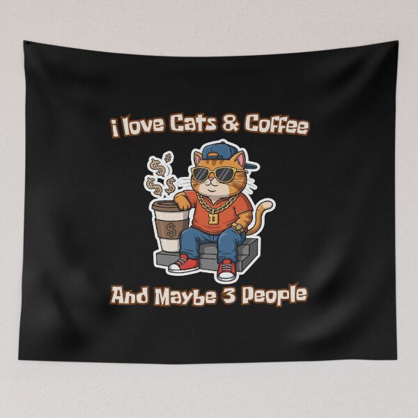 Item preview, Sassy Cat + Hot Coffee = Boss Mood designed and sold by Meow Cat.