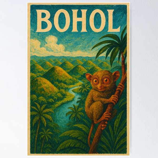Item preview, Bohol Chocolate Hills Tarsier Wildlife Philippines designed and sold by Places On Earth.