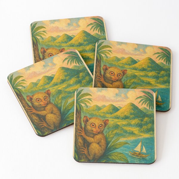 Item preview, Bohol Tarsier and Chocolate Hills Central Visayas Scene designed and sold by Places On Earth.