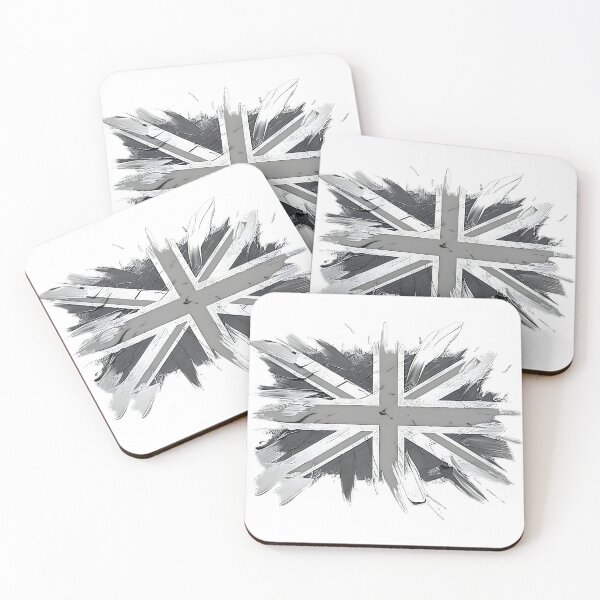 Item preview, ENGLAND FLAG in grey designed and sold by BUCHELI-ART..
