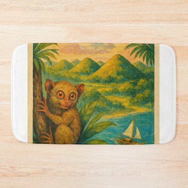 Item preview, Bohol Tarsier and Chocolate Hills Central Visayas Scene designed and sold by Places On Earth.
