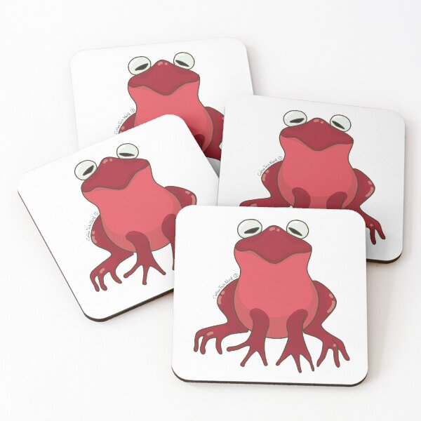 Item preview, A Bunch of Colorful Frogs! Red Frog! designed and sold by CoffeeTechNerd.