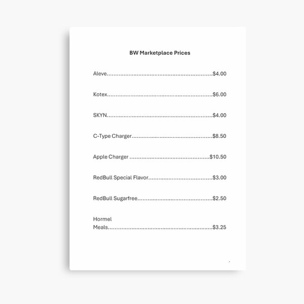 Vista previa del artículo con la obra «Mercado BW», diseñado y vendido por JustaCatDude.