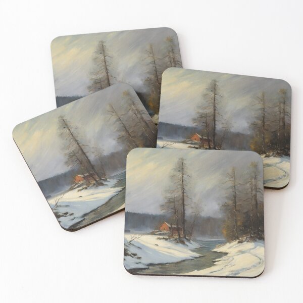 Item preview, Winter's Embrace: A Cozy Cabin in the Snow designed and sold by AdamsonOriaya.