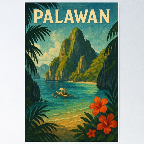 Item preview, Palawan El Nido Limestone Cliffs Philippines Coast designed and sold by placesonearth.
