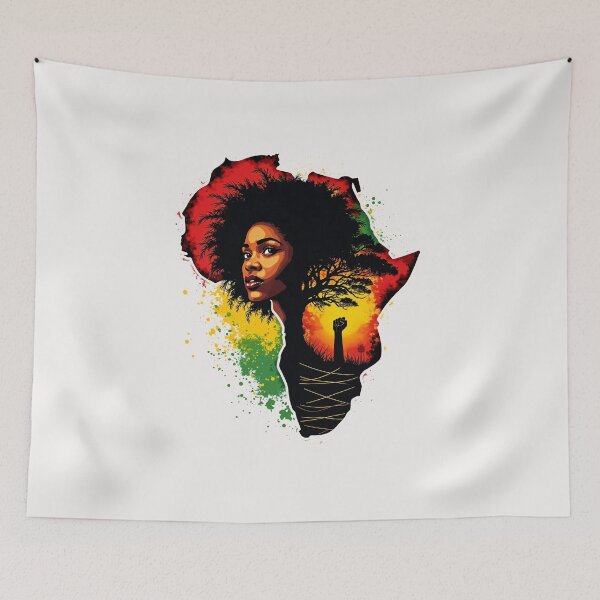 Item preview, Cool Africa Map Traditional Kente African Women Men designed and sold by facegm.
