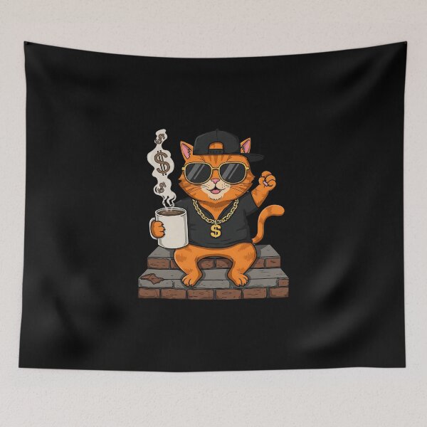 Item preview,  Chill Like This Cat – With Coffee & Swag designed and sold by Meow Cat.