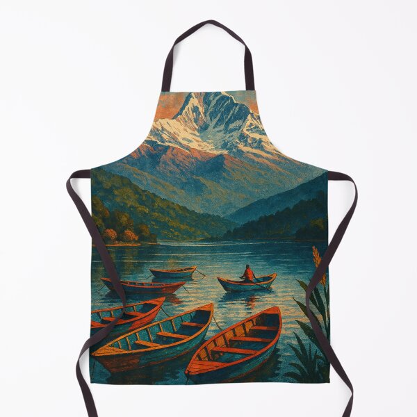 Item preview, Pokhara Fewa Lake Machapuchare Himalayas Nepal designed and sold by Places On Earth.