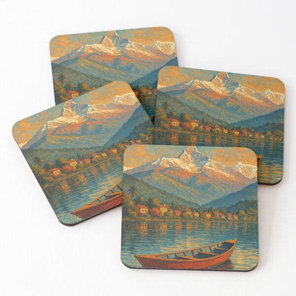 Item preview, Pokhara Lakeside View Machapuchare Mountain Nepal designed and sold by Places On Earth.