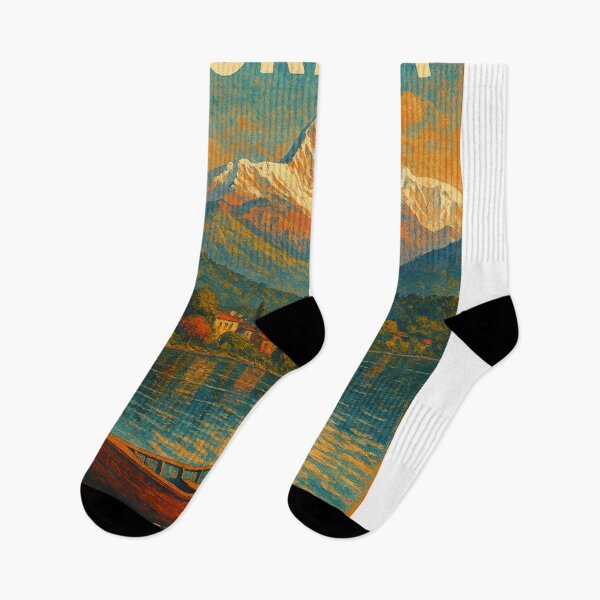 Item preview, Pokhara Lakeside View Machapuchare Mountain Nepal designed and sold by Places On Earth.