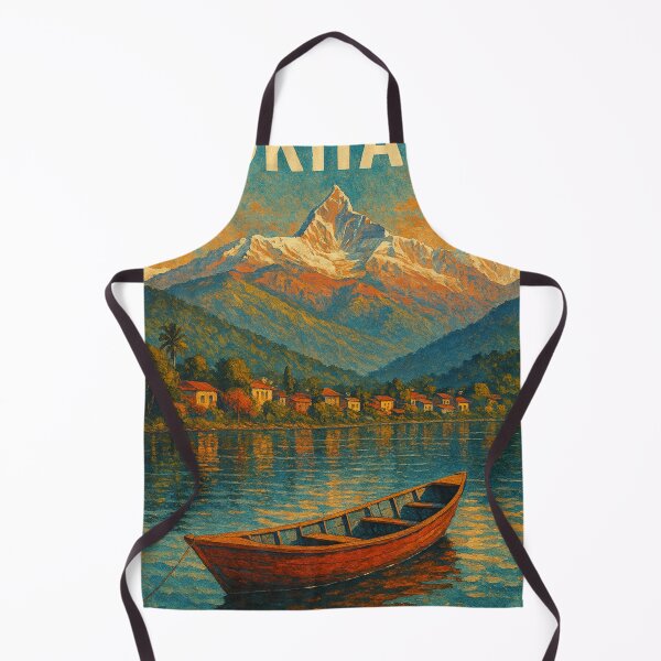 Item preview, Pokhara Lakeside View Machapuchare Mountain Nepal designed and sold by Places On Earth.