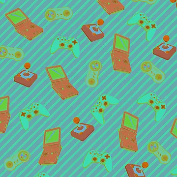Artwork thumbnail, Console Me -  Blue Pattern by ModKat