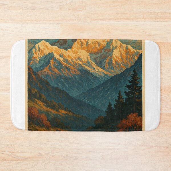 Item preview, Kanchenjunga Sikkim Mountains Autumn Valley Himalayas designed and sold by Places On Earth.