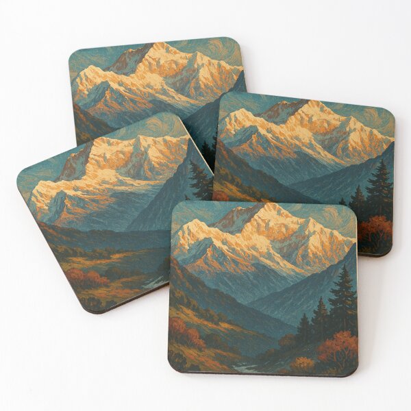 Item preview, Kanchenjunga Sikkim Mountains Autumn Valley Himalayas designed and sold by Places On Earth.