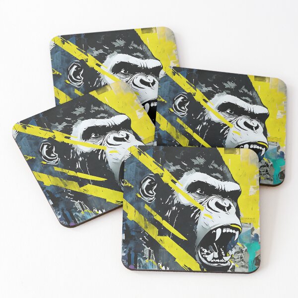 Item preview, Raging Gorilla – Explosive Street Art with Urban Edge designed and sold by Dino-Lune.