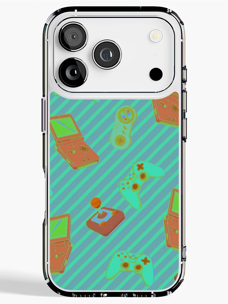 Thumbnail 1 of 5, iPhone Case, Console Me - Blue Pattern designed and sold by ModKat.