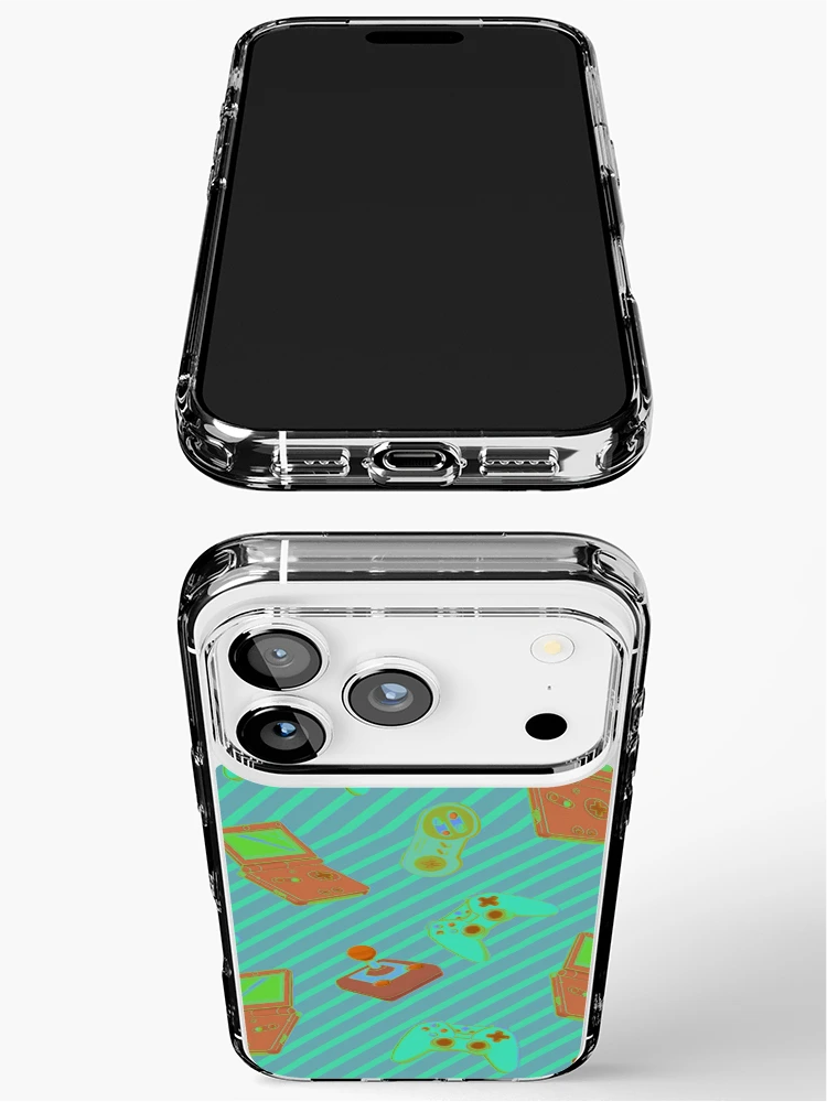 Thumbnail 3 of 5, iPhone Case, Console Me - Blue Pattern designed and sold by ModKat.