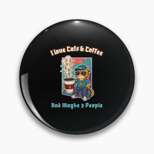Item preview, Badass Cat & Coffee Mood Activated designed and sold by Meow Cat.