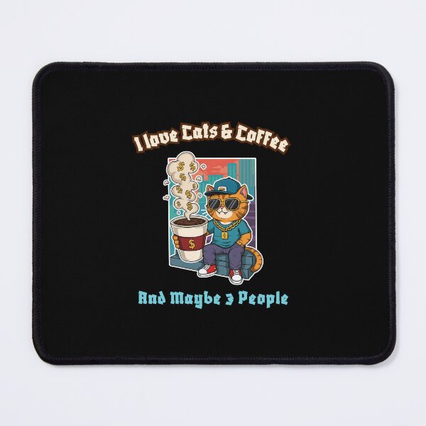Item preview, Badass Cat & Coffee Mood Activated designed and sold by Meow Cat.