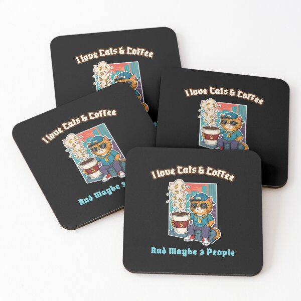 Item preview, Badass Cat & Coffee Mood Activated designed and sold by Meow Cat.