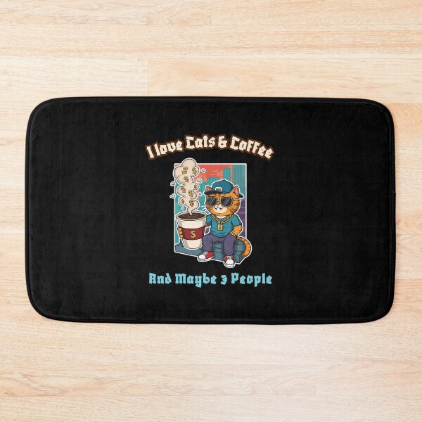 Item preview, Badass Cat & Coffee Mood Activated designed and sold by Meow Cat.