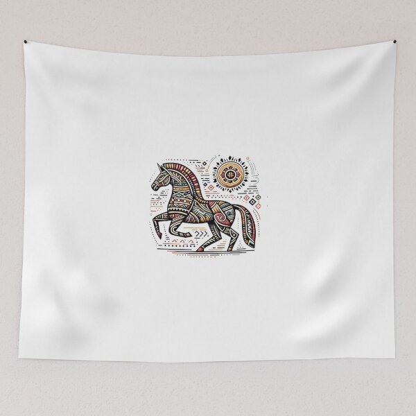 Item preview, Equine Tapestry: A Journey in Prismatic Motion designed and sold by ZenOfAIarts.