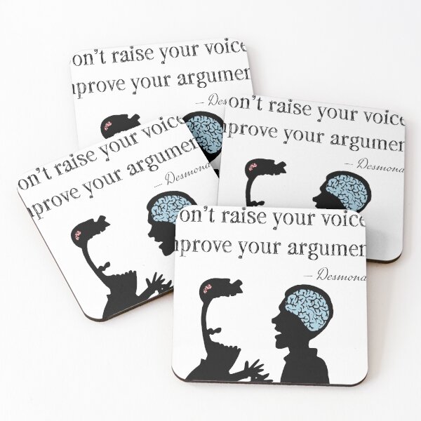 Item preview, Don't raise your voice, improve your argument -- Desmond Tutu designed and sold by HaemishBew.