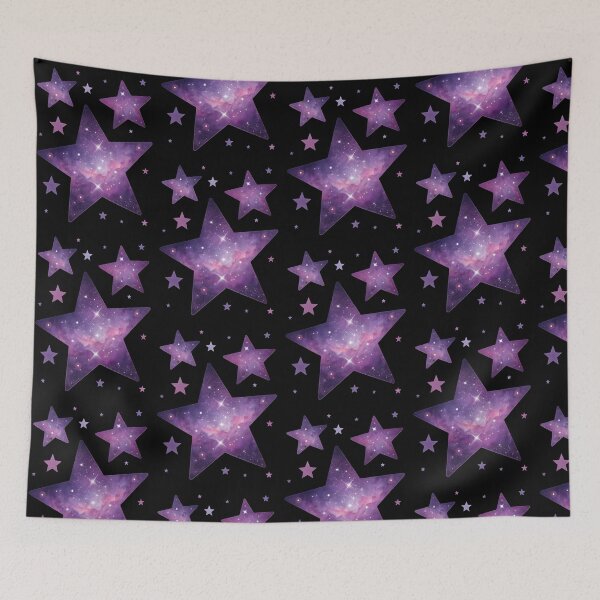 Item preview, Galaxy Purple Star Pack - starry pastel purple sky designed and sold by pixelated_echoes.