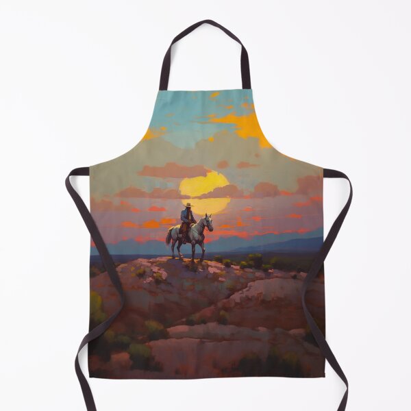 Item preview, Copy of Sunset Cowboy. Original oil artwork. Cowboy western painting. Digital art Print. Poster. Home Decor. version 2 designed and sold by organicflowart.