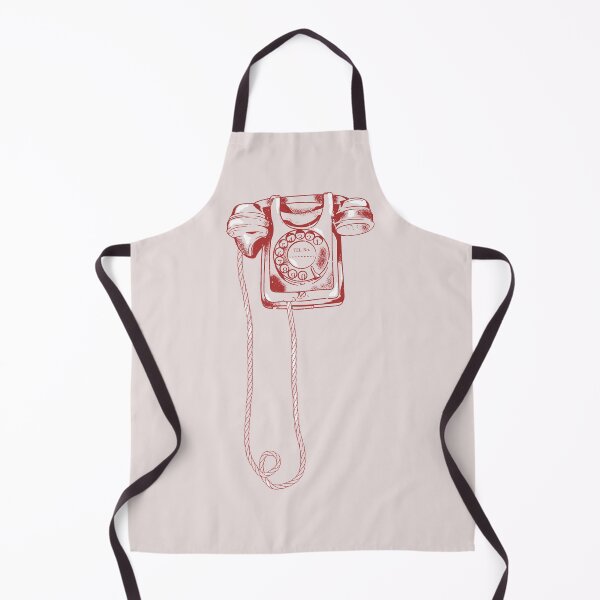 Item preview, Retro dial telephone red designed and sold by ekpatterns.