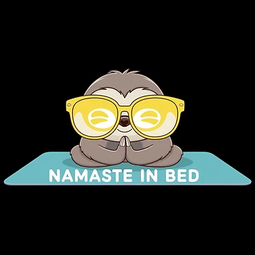 Artwork thumbnail, Namaste In Bed by LOLThreads