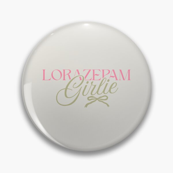Item preview, Lorazepam Girlie Green Pink Bow designed and sold by Stickers by @molllyclare.
