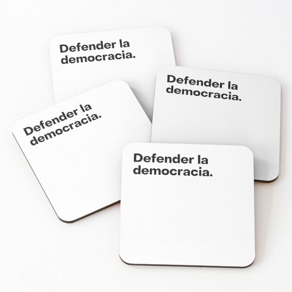 Item preview, Cita de defender la democracia - Spanish Quote designed and sold by Liberty Boulevard.