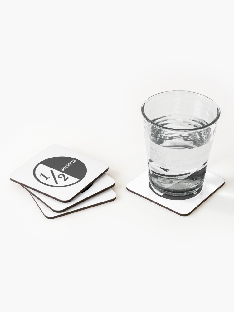 Thumbnail 2 of 5, Coasters (Set of 4), Half Serious - big logo designed and sold by HalfSerious.