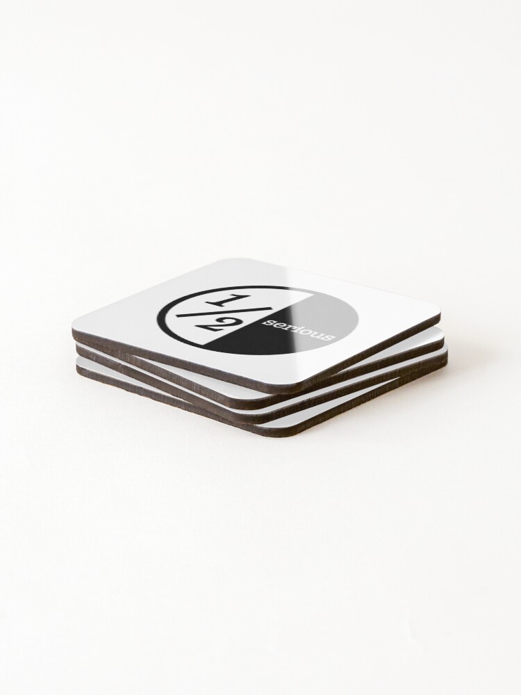 Thumbnail 4 of 5, Coasters (Set of 4), Half Serious - big logo designed and sold by HalfSerious.