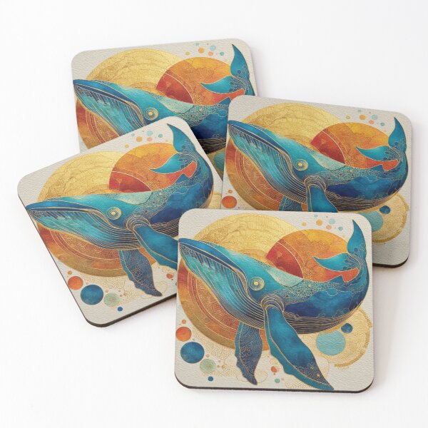 Item preview, A digital artwork of a blue whale designed and sold by Asif's PixelPlay.