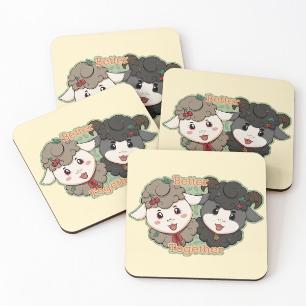 Item preview, Better Together: Cherie and Oliver the Shetland Sheep designed and sold by ElderflowerArtist.