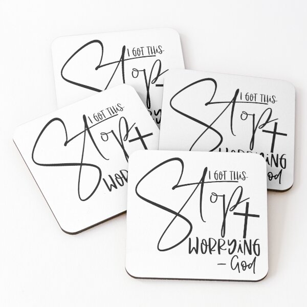 Item preview, God Got This Stop Worrying Faith Quote designed and sold by ArtHavenDesign.