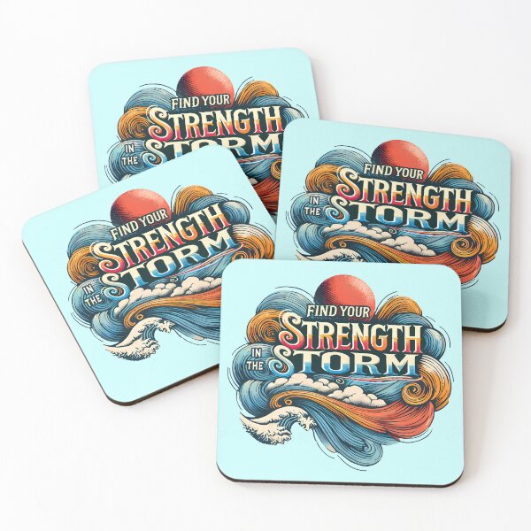 Item preview, Find Your Strength in the Storm, typography designed and sold by maxmaj.