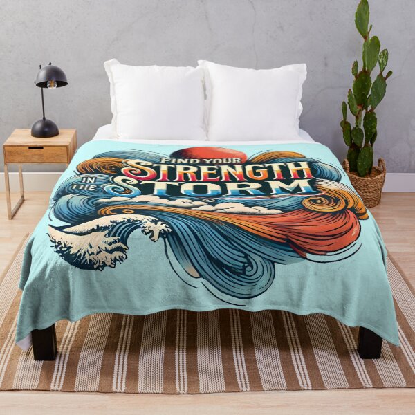 Item preview, Find Your Strength in the Storm, typography designed and sold by maxmaj.