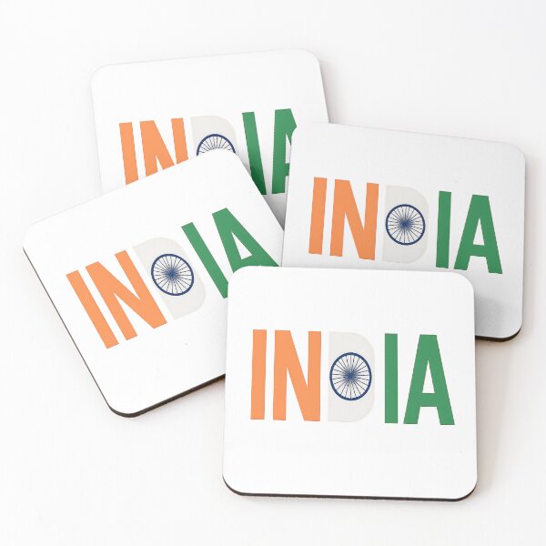 Item preview, INDIA – Bold Tricolor Typography designed and sold by Luminers.
