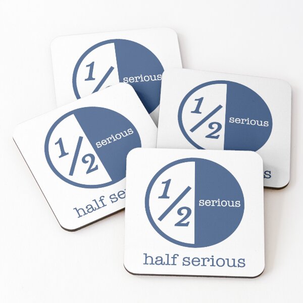 Item preview, Half Serious - blue logo designed and sold by Half Serious.