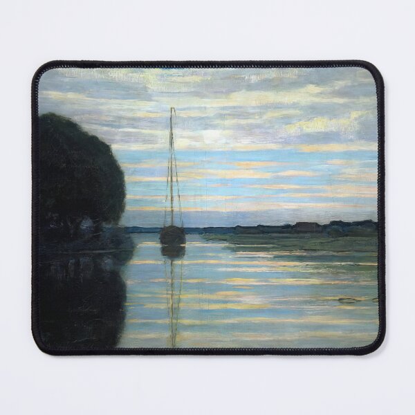 Item preview, Piet Mondrian - River view with a boat Sun designed and sold by StrokeMe.