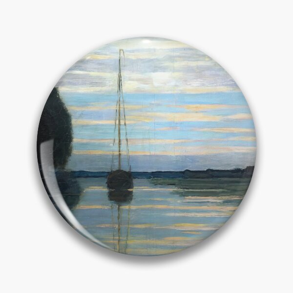 Item preview, Piet Mondrian - River view with a boat Sun designed and sold by StrokeMe.